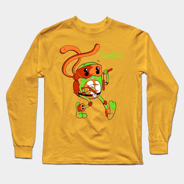 Party Dude Long Sleeve T-Shirt by Pinteezy